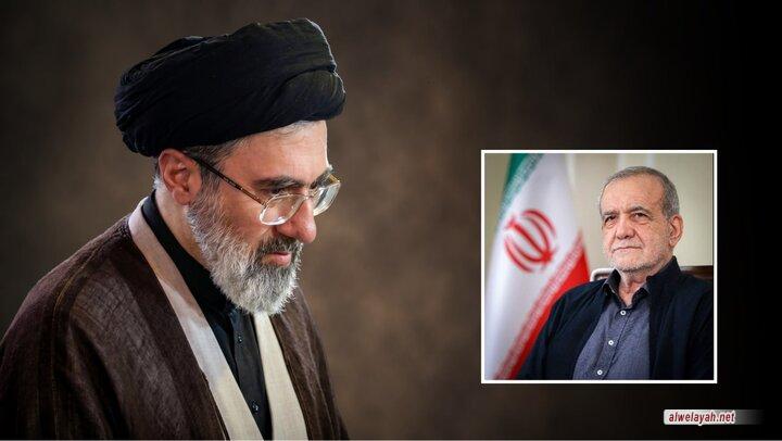 الرئيس بزشكيان يلتقي قائد الثورة؛ الاقتصاد والحرب والتطورات العسكرية تتصدر محاور المباحثات